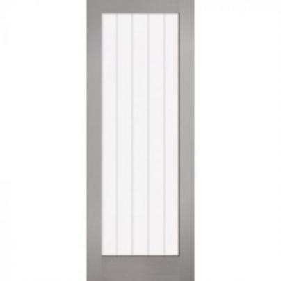 TEXTURED VERTICAL 1 LIGHT GLAZED GREY MOULDED
