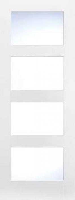 SHAKER 4 GLASS WHITE PRIMED